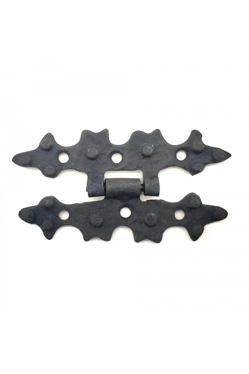 Antika Tarz Dekoratif Pirinç Yıldız Menteşe - 84x44 Mm, Oksit