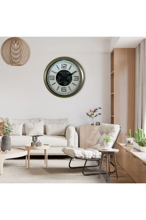 Antique Motion 60 Cm Çarklı Duvar Saati