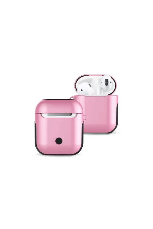 Apple Airpods 2 (2.nesil) 3in1 Kılıf - Pembe