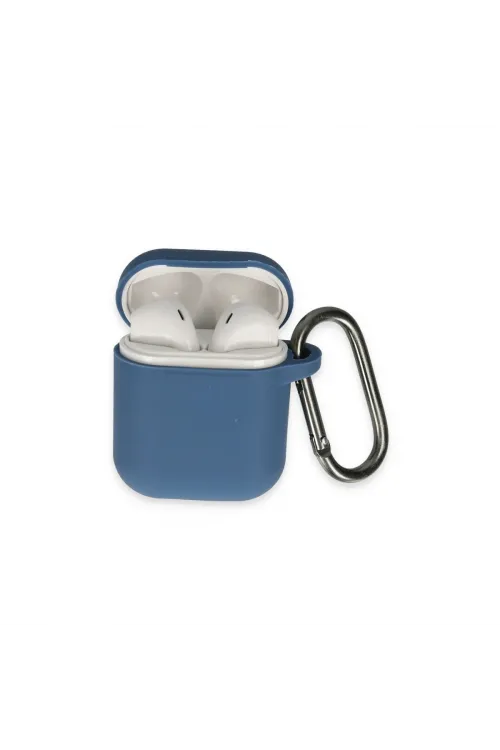 Apple Airpods 2 (2.nesil) Hang Kılıf - Lacivert