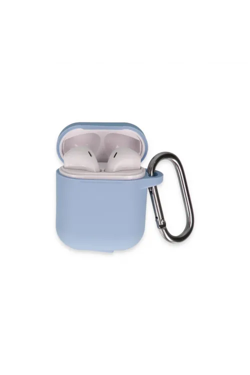 Apple Airpods 2 (2.nesil) Hang Kılıf - Mavi