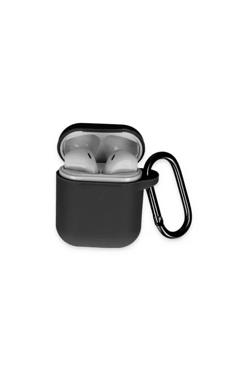 Apple Airpods 2 (2.nesil) Hang Kılıf - Siyah