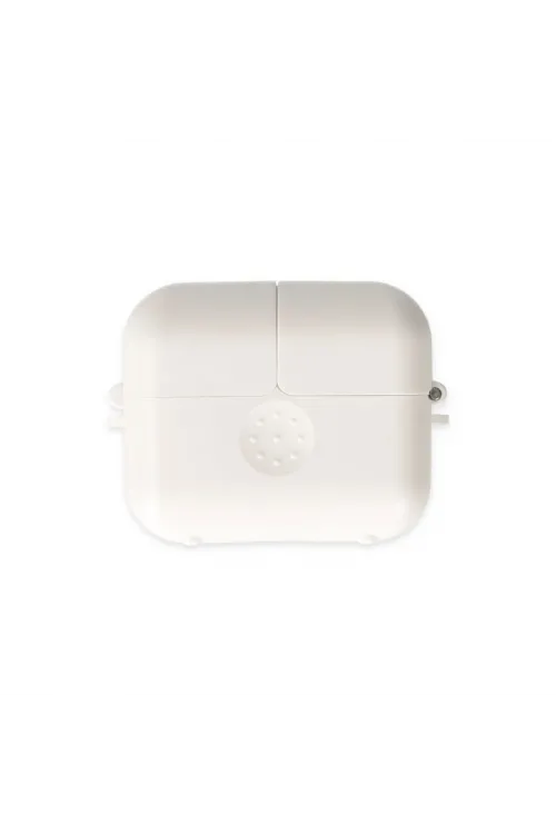 Apple Airpods 3 (3.nesil) Basmalı Kılıf - Beyaz
