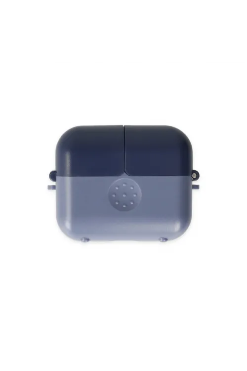 Apple Airpods 3 (3.nesil) Basmalı Kılıf - Mavi-lacivert