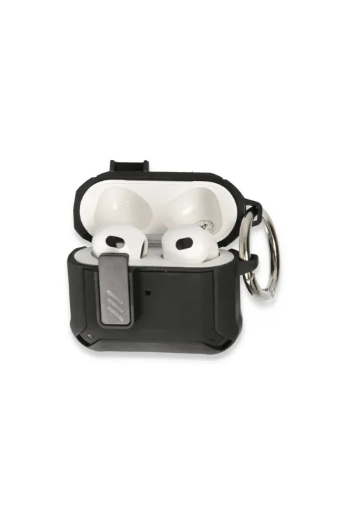 Apple Airpods 3 (3.nesil) Truva Kılıf - Siyah
