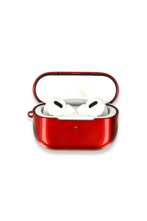 Apple Airpods Pro (1.nesil) 3in1 Kılıf - Kırmızı