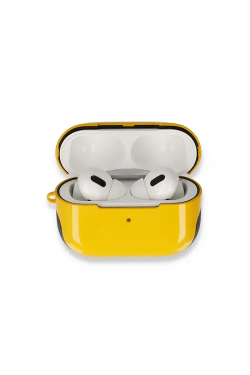Apple Airpods Pro (1.nesil) 3in1 Kılıf - Sarı