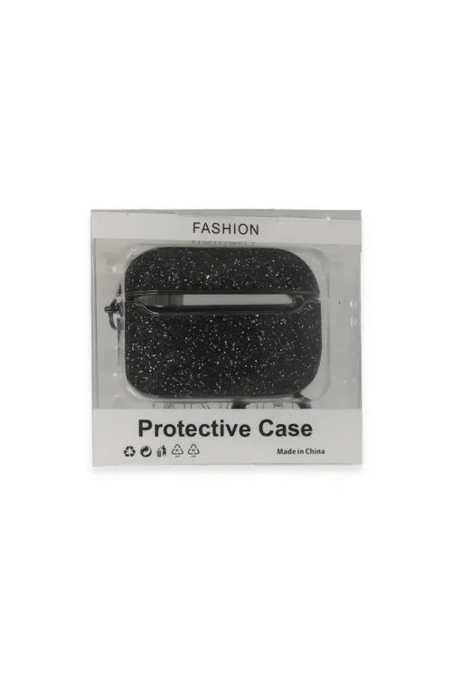 Apple Airpods Pro (1.nesil) Spell Simli Kılıf - Siyah