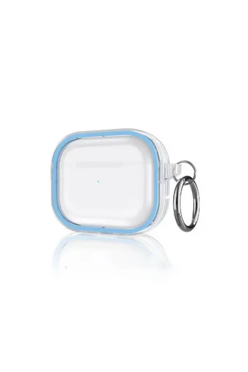 Apple Airpods Pro 2 (2.nesil) Shiny Şeffaf Kılıf - Sierra Blue