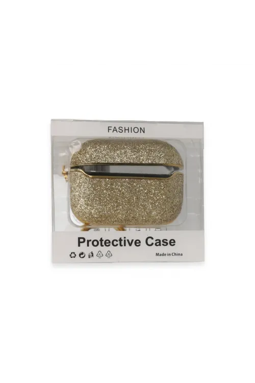 Apple Airpods Pro 2 (2.nesil) Spell Simli Kılıf - Gold