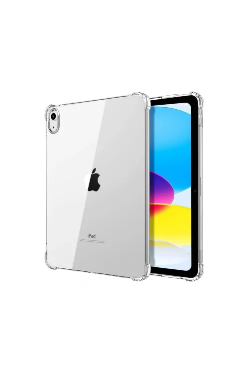 Apple İpad 2022 10.9 (10.nesil) Kılıf Anti Shock Tablet Silikon - Şeffaf