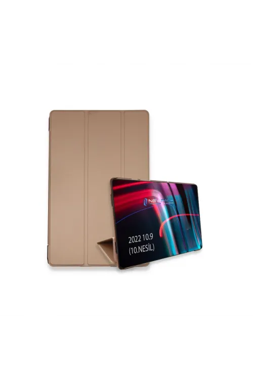 Apple İpad 2022 10.9 (10.nesil) Kılıf Tablet Smart Kılıf - Rose Gold
