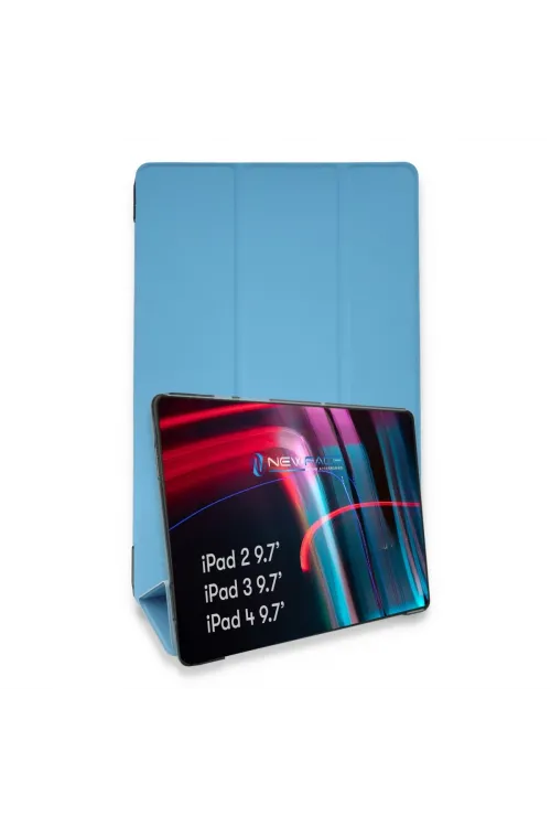 Apple İpad 4 9.7 Kılıf Tablet Smart Kılıf - Mavi