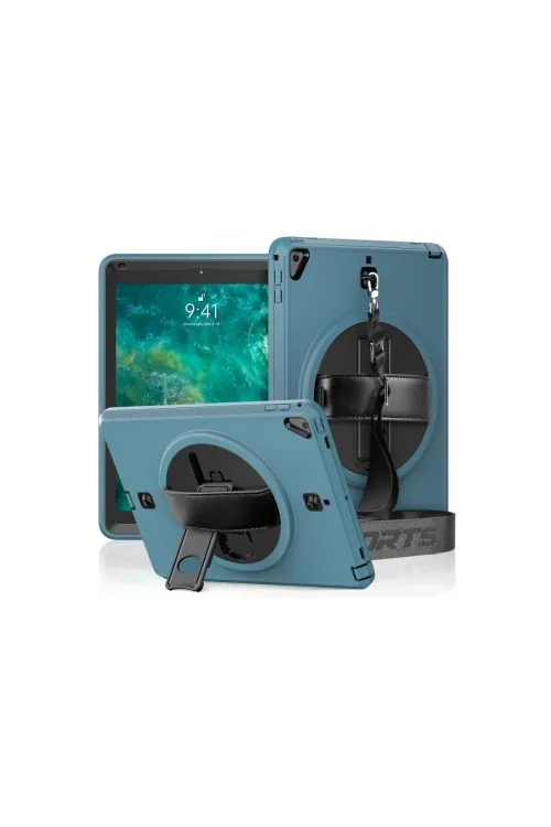 Apple İpad 5 Air 9.7 Kılıf Strap-c Otterbox Tablet Kapak - Mavi