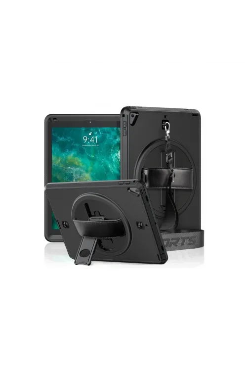 Apple İpad 5 Air 9.7 Kılıf Strap-c Otterbox Tablet Kapak - Siyah