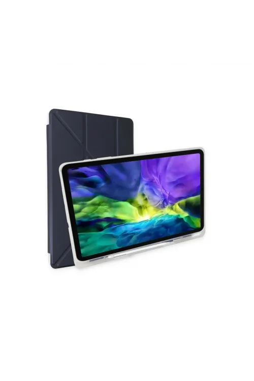 Apple İpad 9.7 (2018) Kılıf Kalemlikli Mars Tablet Kılıfı - Lacivert
