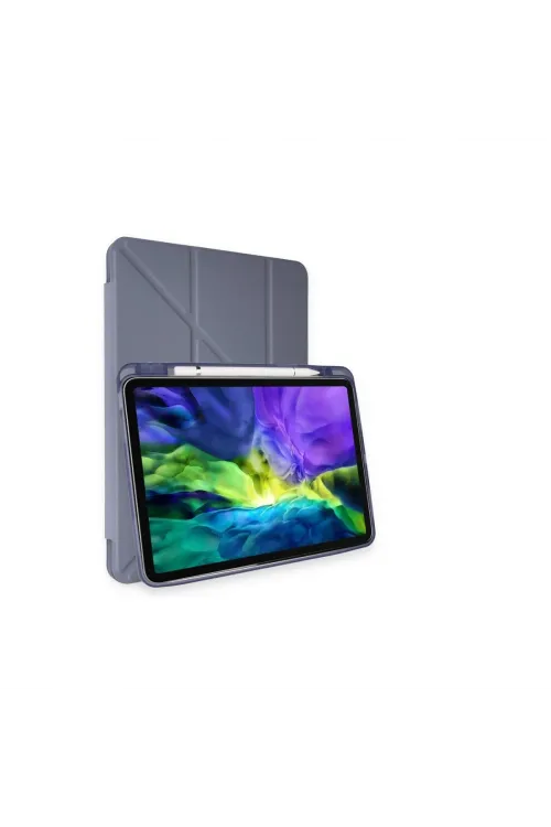Apple İpad Air 4 10.9 Kılıf Kalemlikli Mars Tablet Kılıfı - Lavender