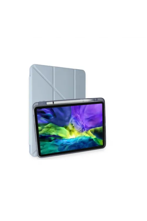 Apple İpad Air 4 10.9 Kılıf Kalemlikli Mars Tablet Kılıfı - Mavi