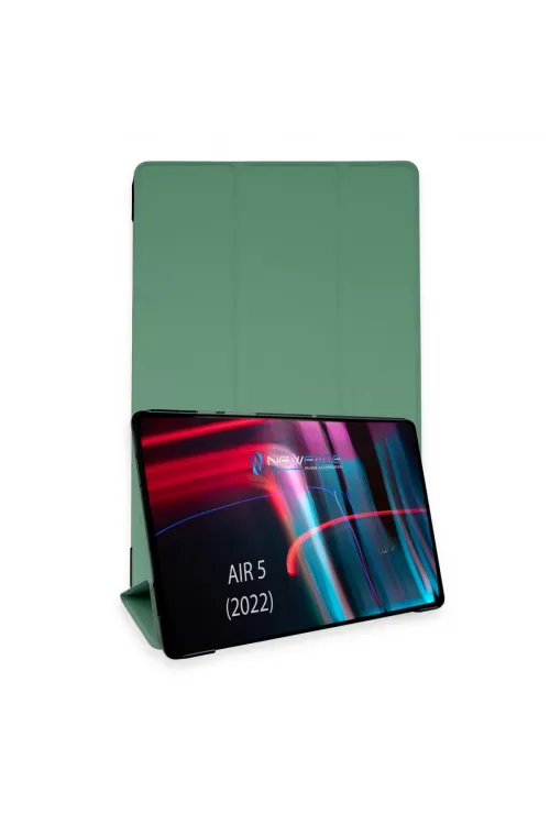 Apple İpad Air 5 (2022) Kılıf Tablet Smart Kılıf - Koyu Yeşil