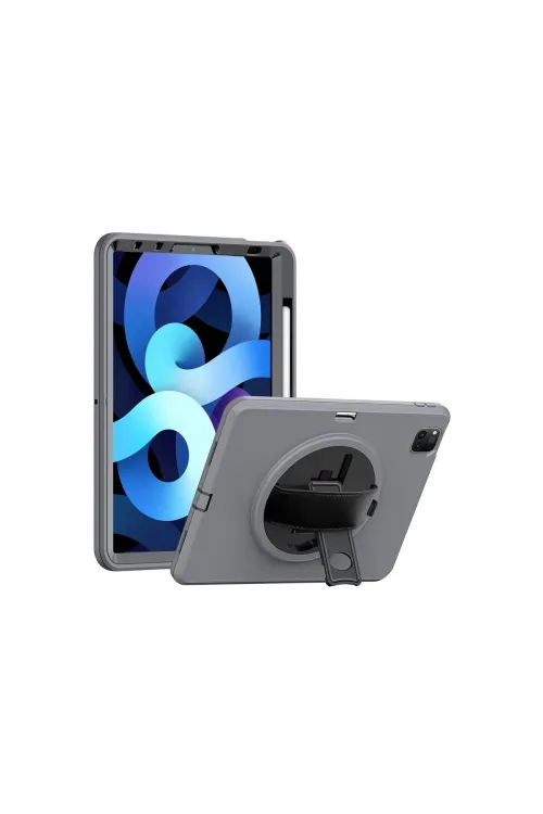 Apple İpad Pro 11 (2018) Kılıf Hand Strap Tablet Kılıfı - Gri