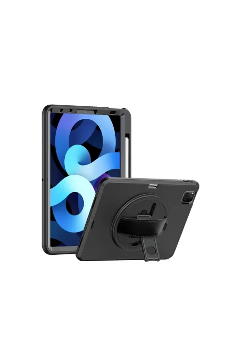 Apple İpad Pro 11 (2018) Kılıf Hand Strap Tablet Kılıfı - Siyah