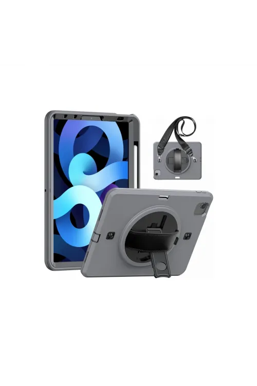 Apple İpad Pro 11 (2020) Kılıf Strap-c Otterbox Tablet Kapak - Gri