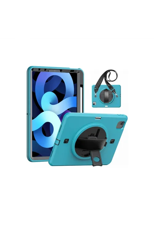 Apple İpad Pro 11 (2020) Kılıf Strap-c Otterbox Tablet Kapak - Mavi