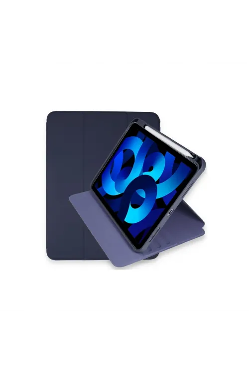 Apple İpad Pro 11 (2021) Kılıf Ling 360 Kalemlikli Tablet Kılıf - Lacivert