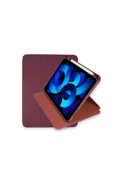 Apple İpad Pro 11 (2021) Kılıf Ling 360 Kalemlikli Tablet Kılıf - Mor