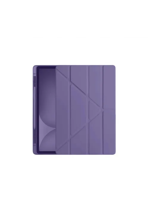 Apple İpad Pro 11 (2024) Kılıf Kalemlikli Hugo Tablet Kılıfı - Mor