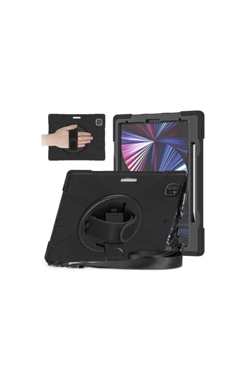 Apple İpad Pro 12.9 (2020) Kılıf Amazing Tablet Kapak - Siyah