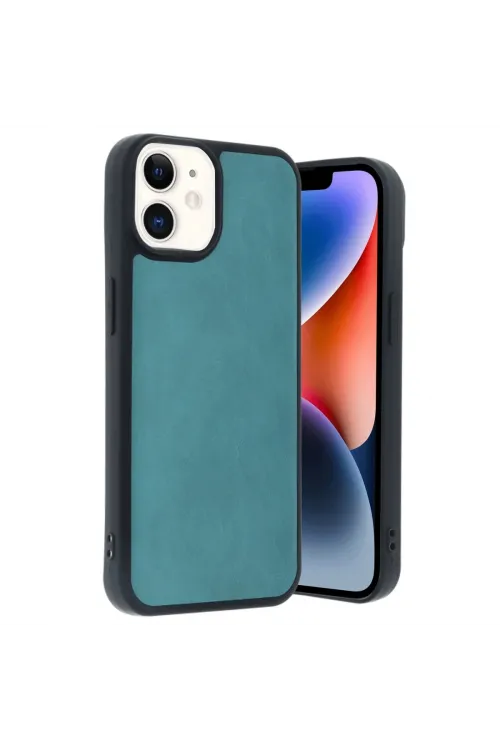 Apple İphone 11 Kılıf Aras Deri Kapak - Açık Yeşil