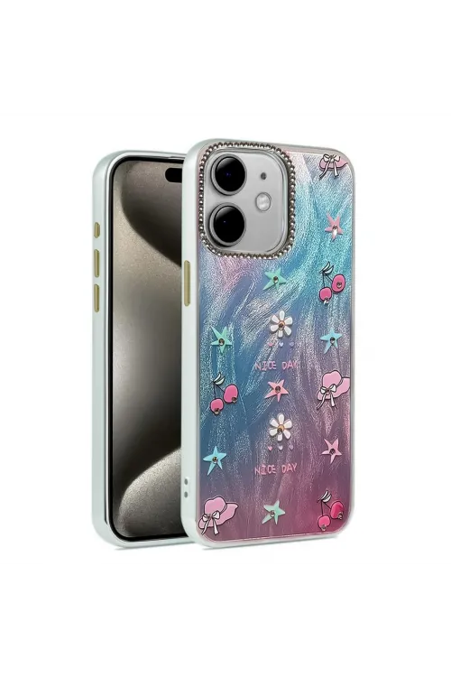 Apple İphone 11 Kılıf Blade Aynalı Desenli Kapak - Desen 4