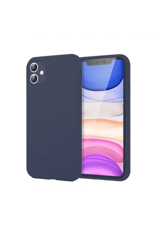 Apple İphone 11 Kılıf First Silikon - Lacivert