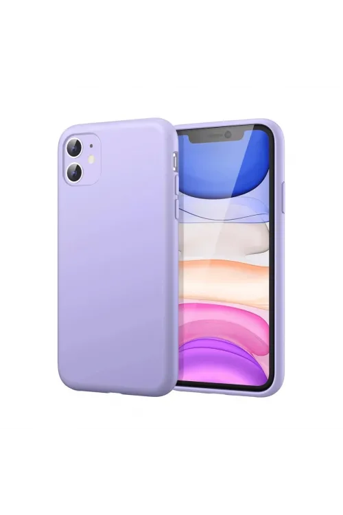 Apple İphone 11 Kılıf First Silikon - Lila