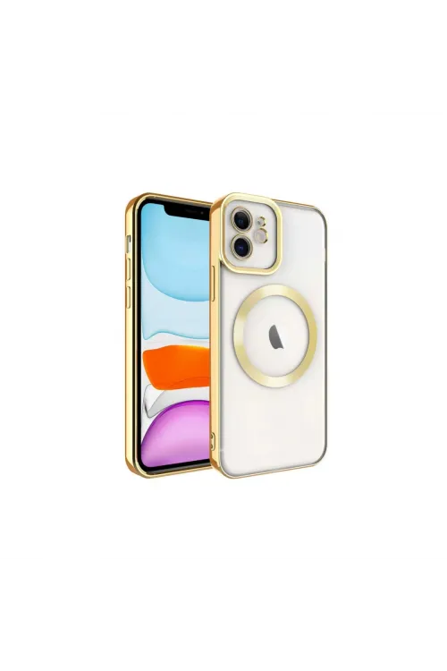 Apple İphone 11 Kılıf Kross Magneticsafe Kapak - Gold