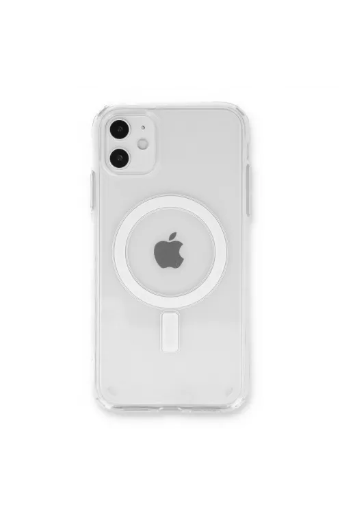 Apple İphone 11 Kılıf Pc Real Magsafe Kapak - Şeffaf