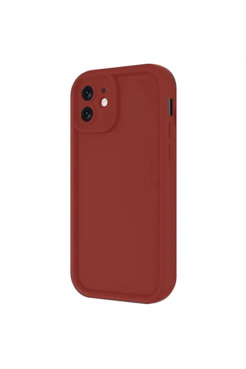Apple İphone 11 Kılıf Viera Silikon - Bordo