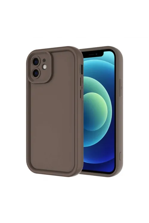 Apple İphone 11 Kılıf Viera Silikon - Kahverengi