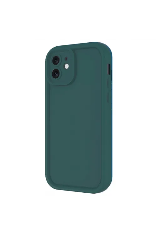 Apple İphone 11 Kılıf Viera Silikon - Koyu Yeşil