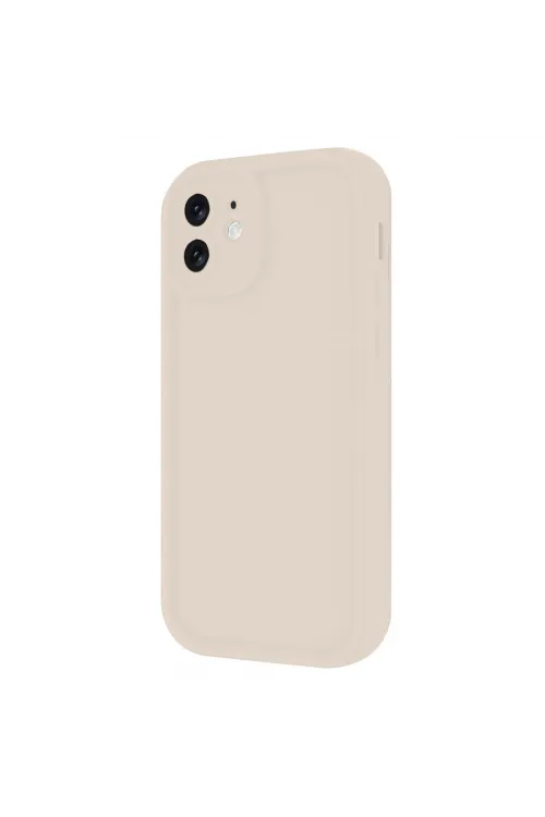 Apple İphone 11 Kılıf Viera Silikon - Krem