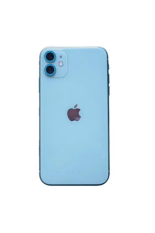 Apple İphone 11 Neon Fosforlu Kamera Lens - Mavi