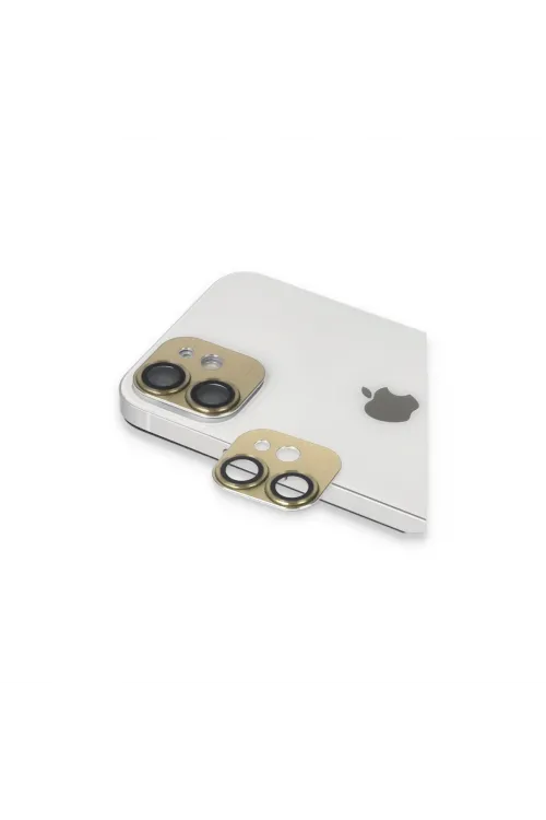 Apple İphone 11 Pers Alüminyum Kamera Lens - Gold