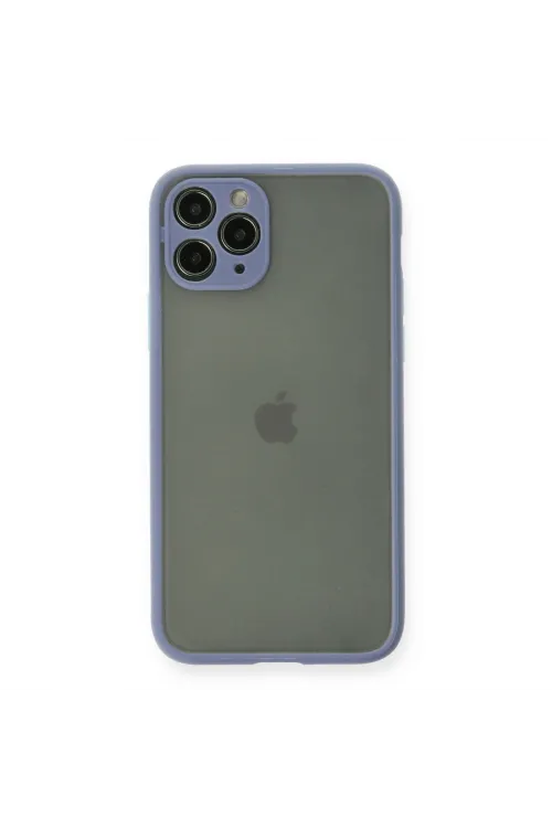 Apple İphone 11 Pro Kılıf Montreal Silikon Kapak - Gri