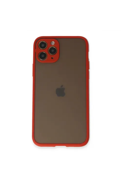 Apple İphone 11 Pro Kılıf Montreal Silikon Kapak - Kırmızı