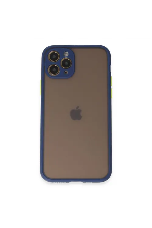 Apple İphone 11 Pro Kılıf Montreal Silikon Kapak - Lacivert