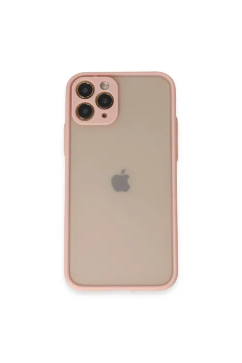 Apple İphone 11 Pro Kılıf Montreal Silikon Kapak - Pembe