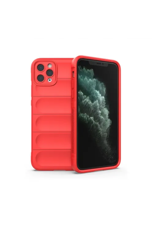 Apple İphone 11 Pro Kılıf Optimum Silikon - Kırmızı