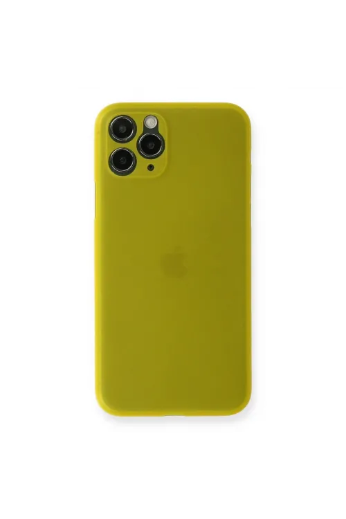 Apple İphone 11 Pro Kılıf Pp Ultra İnce Kapak - Sarı
