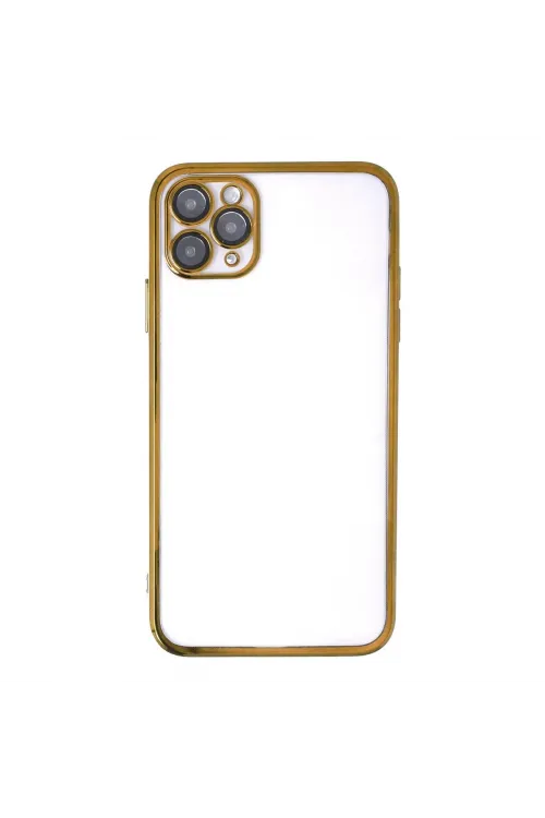 Apple İphone 11 Pro Kılıf Razer Lensli Silikon - Gold